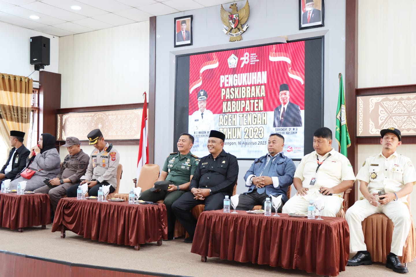 Fauzan Hadiri Pengukuhan Paskibraka Aceh Tengah – LINTAS GAYO